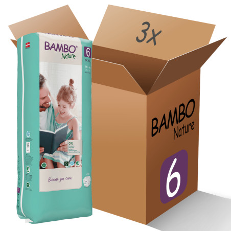BamboPack 3x Bambo Nature 6 XXL 16+ kg, 40ks
