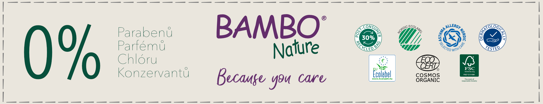 Bambo Nature pleny neobsahují parfémy ani parabeny